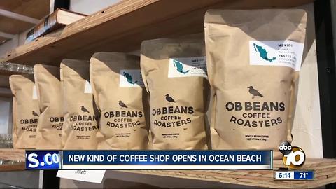 New kind of coffee shop opens in Ocean Beach