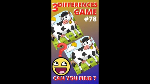 3 DIFFERENCES GAME | #78