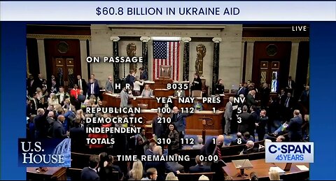 Democrats Wave The Ukrainian Flag On The House Floor After Billions Approved