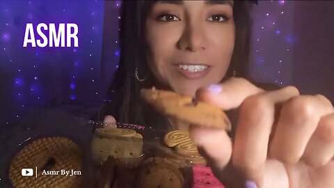 Asmr Food | Te invito galletitas #asmr #mouthsounds #triggersasmr