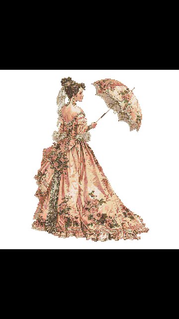 VICTORIAN LADY Cross Stitch Pattern by Welovit | welovit.net | #welovit