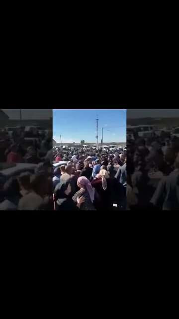 Russia Ukraine War: Crowd protests in Dagestan #shorts