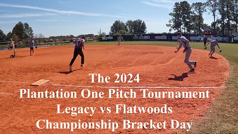 Legacy vs Flatwoods in The Plantation One Pitch Softball Tournament