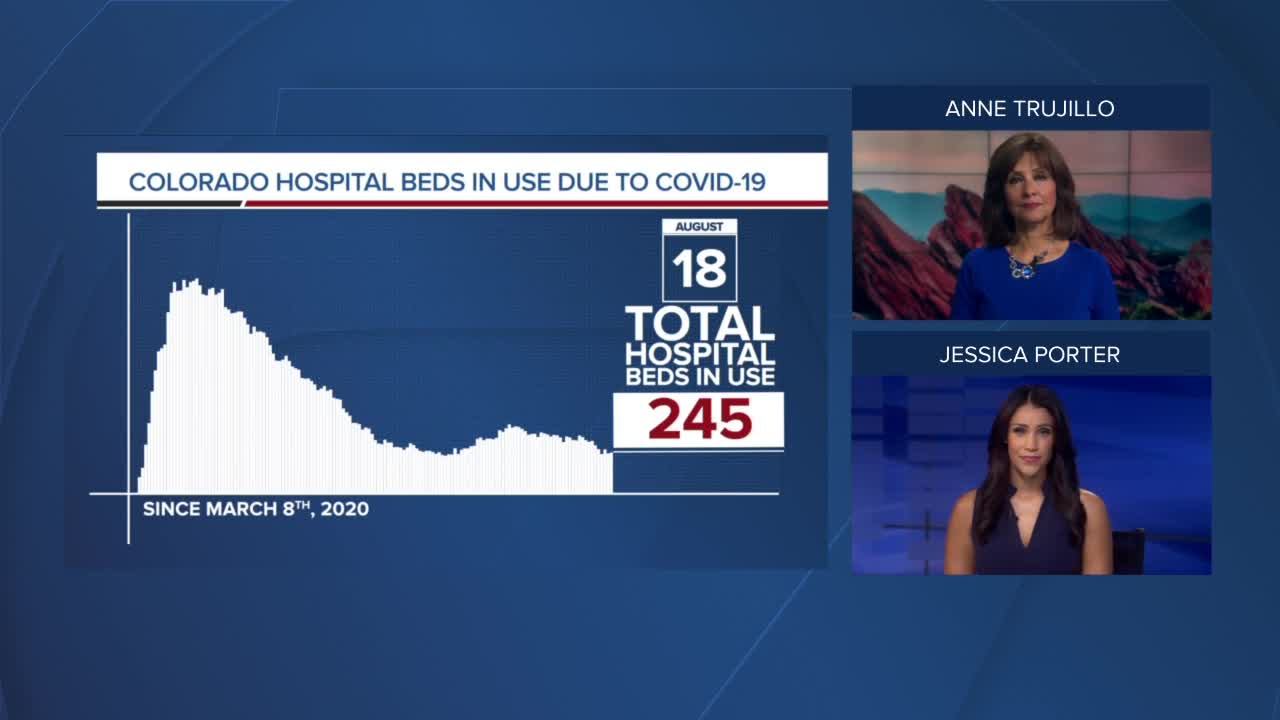 GRAPH: COVID-19 hospital beds in use as of Aug. 18, 2020