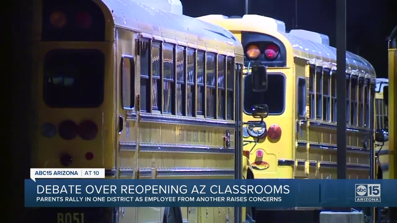 Debate over reopening Arizona classrooms