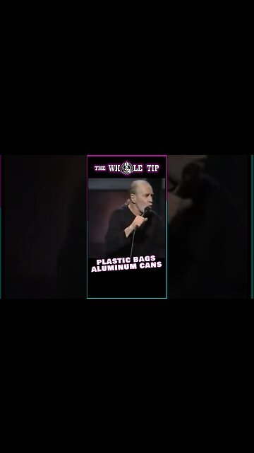 PLASTIC BAGS & ALUMINUM CANS - George Carlin #shorts