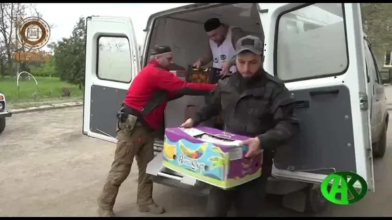 Armed forces giving aid out to the people