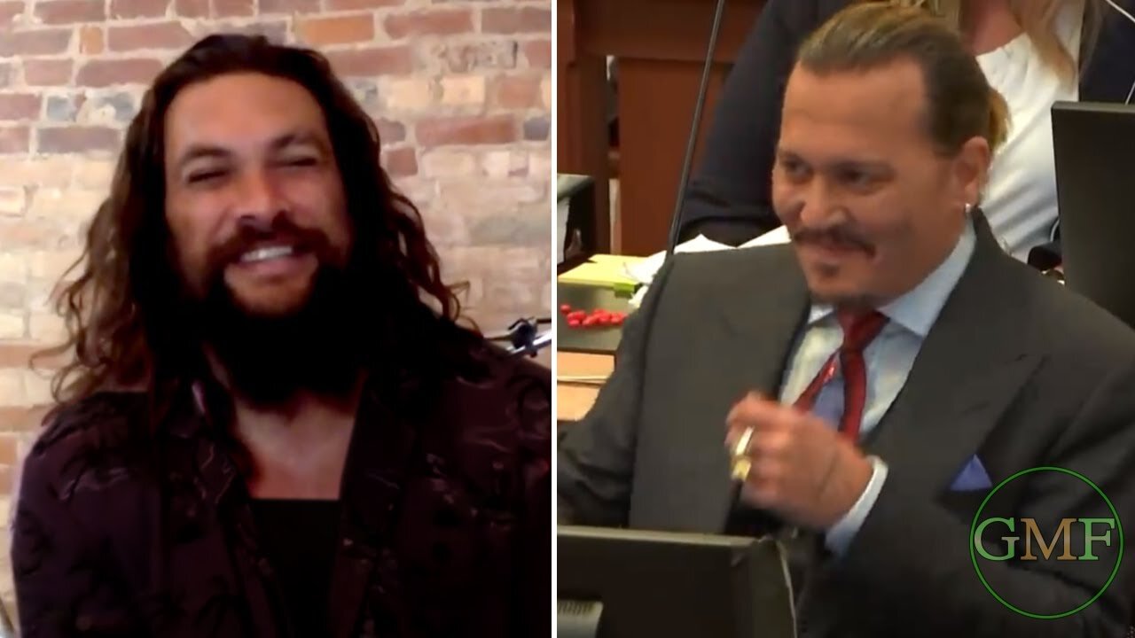 Johnny Depp Laugh Hysterically in Court after Jason Momoa Testimony