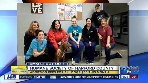 Good morning from the Humane Society of Harford County!