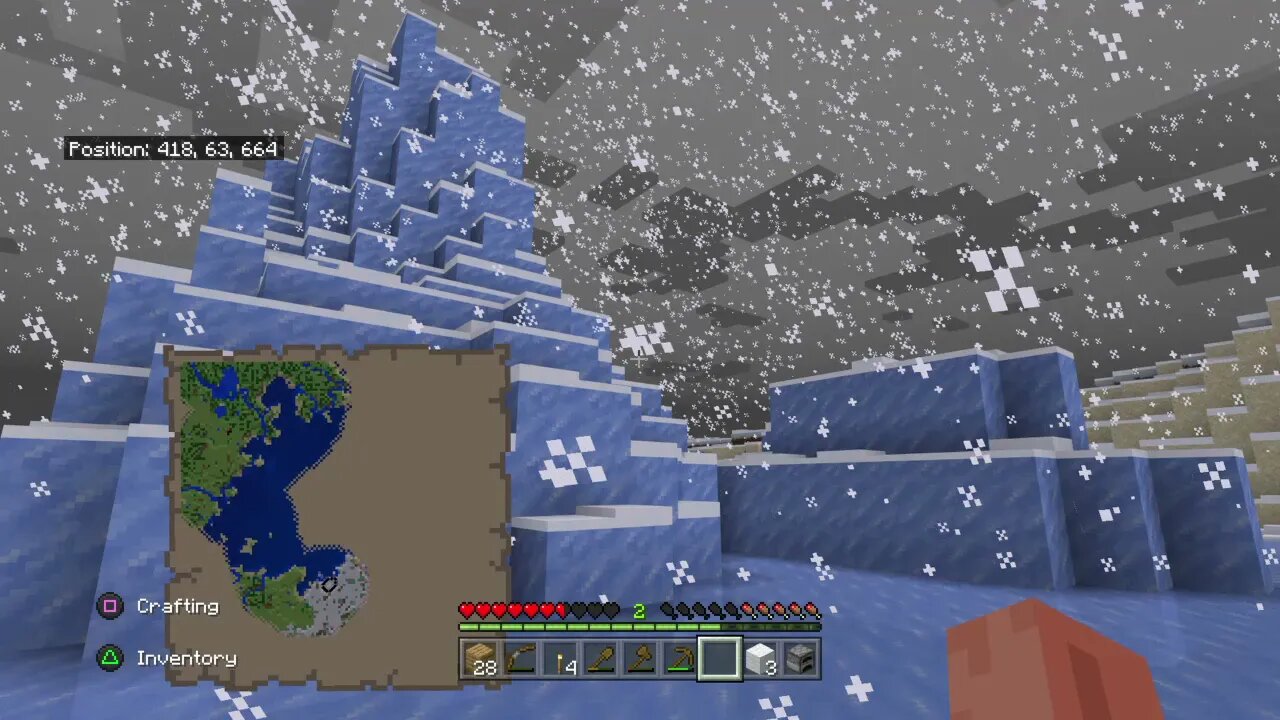 Minecraft Part 2-Ice Cave