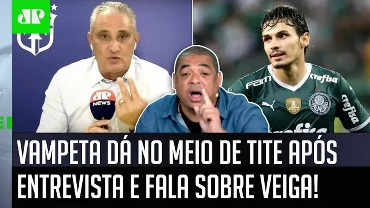 "AH NÃO! Ó, SEU TITE, ISSO AÍ..." Vampeta SE IRRITA e DÁ NO MEIO após FALA sobre Raphael Veiga!