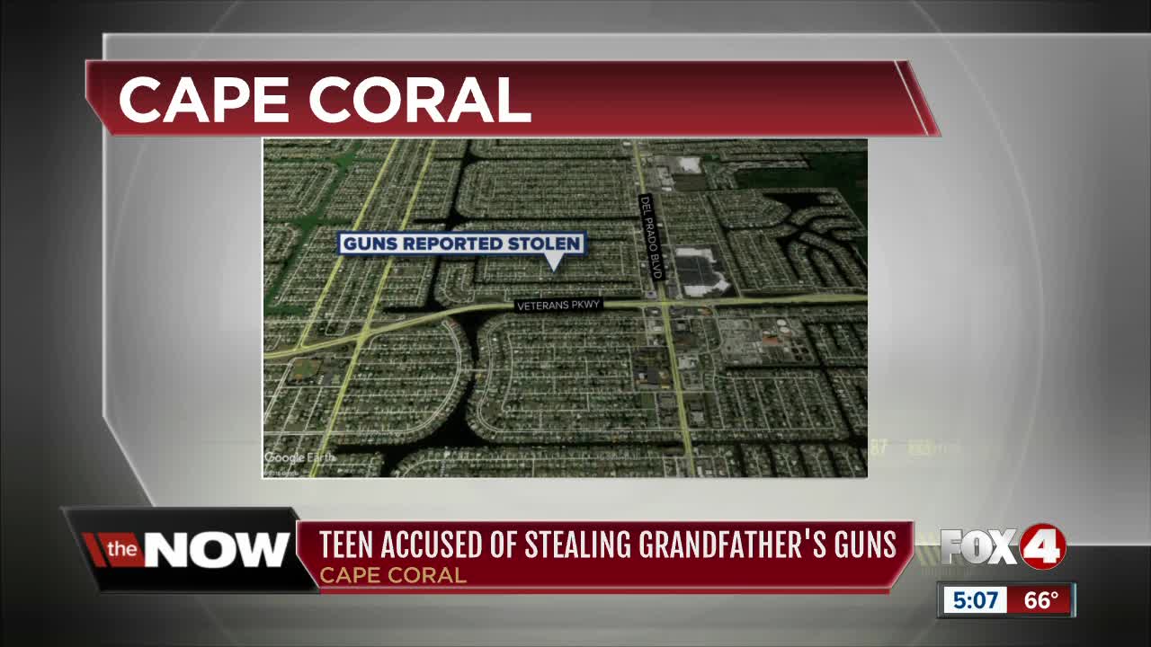 Police: Eight firearms stolen by teenage granddaughter