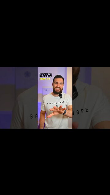 4 Steps To Fix Back Pain (Part 4) #Shorts