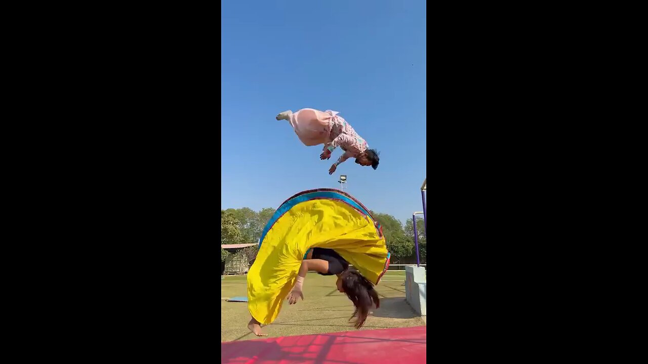 Hoshiyar Singh height reels viralvideo_reelsfy_couplegoals_acrobatics gymnast_action stunt