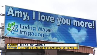 Man uses 8 billboards to declare love for wife