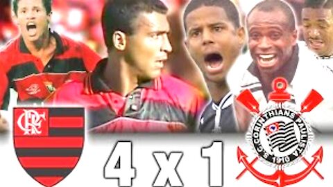 Flamengo 4 x 1 Corinthians Brasileiro 1998 Best Moments 2021