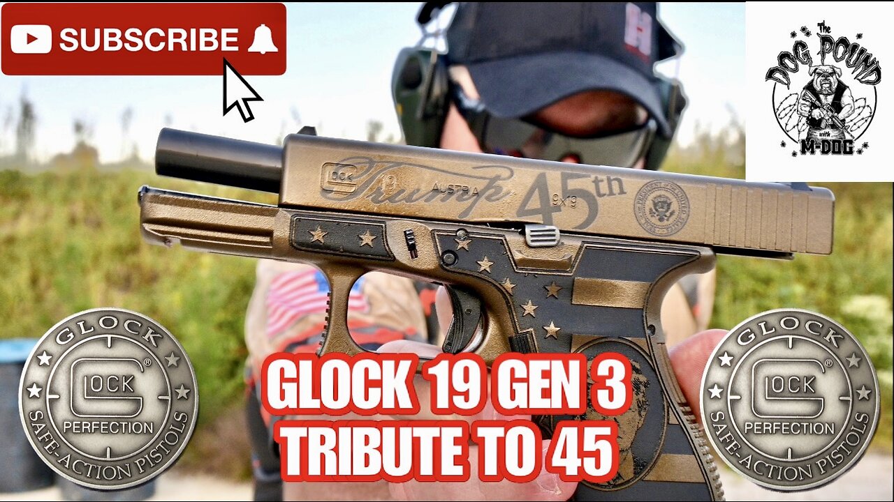 GLOCK 19 GEN 3 9MM REVIEW! TRUMP 45 EDITION!