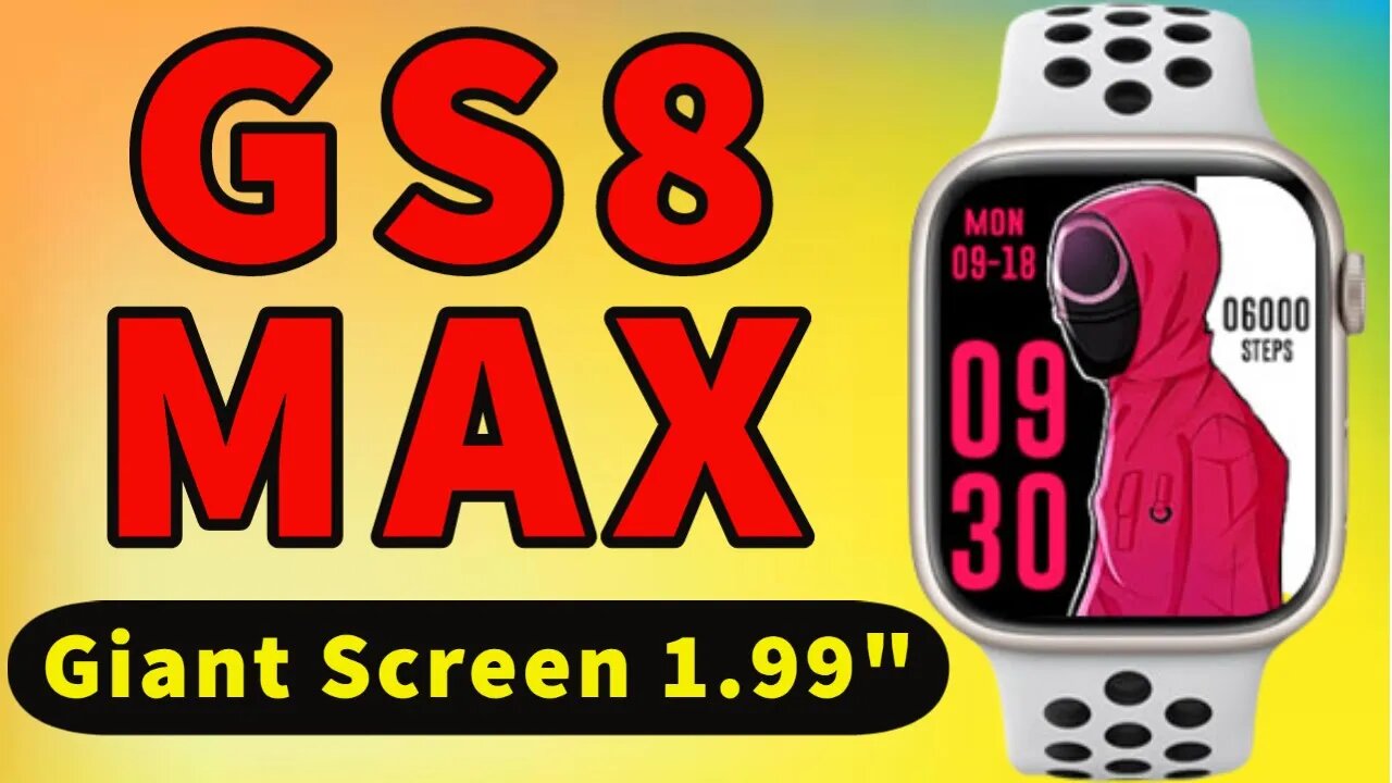 Smartwatch GS8 Max pk HW8 Max DT7 PRO MAX Dt8 IW8 Watch 8