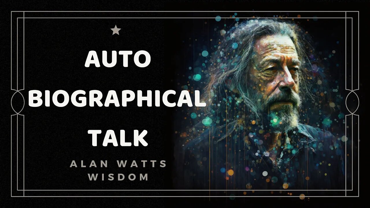 Alan Watts Wisdom Meditation | Autobiographical Talk RARE LECTURE | Black Screen Delta Waves Sleep