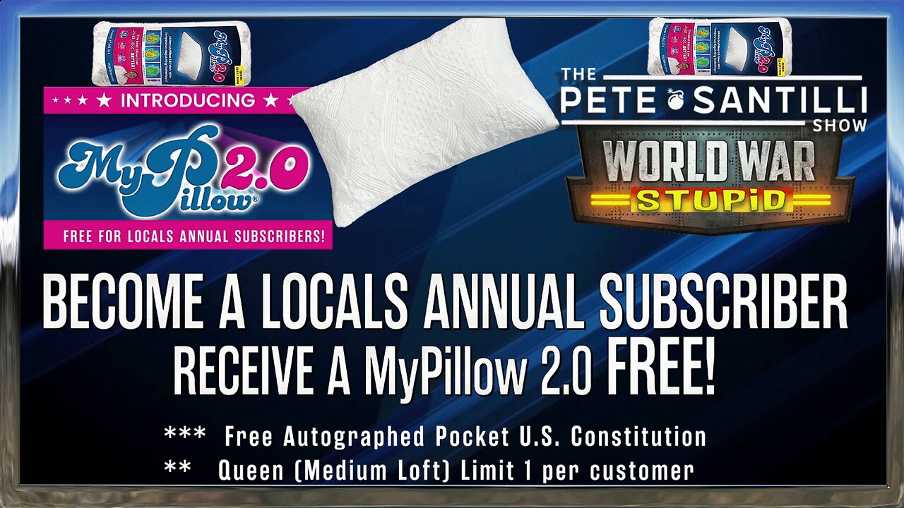 PETE SANTILLI ANNOUNCES HE’s GIVING AWAY FREE MYPILLOW 2.0’s