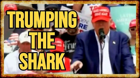 Trump RANTS About SHARKS and BATTERIES During Teleprompter Mishap