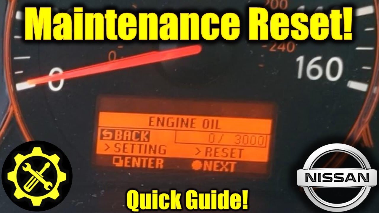 2007 - 2010 Nissan Altima_ Oil Maintenance Light - Reset Guide!