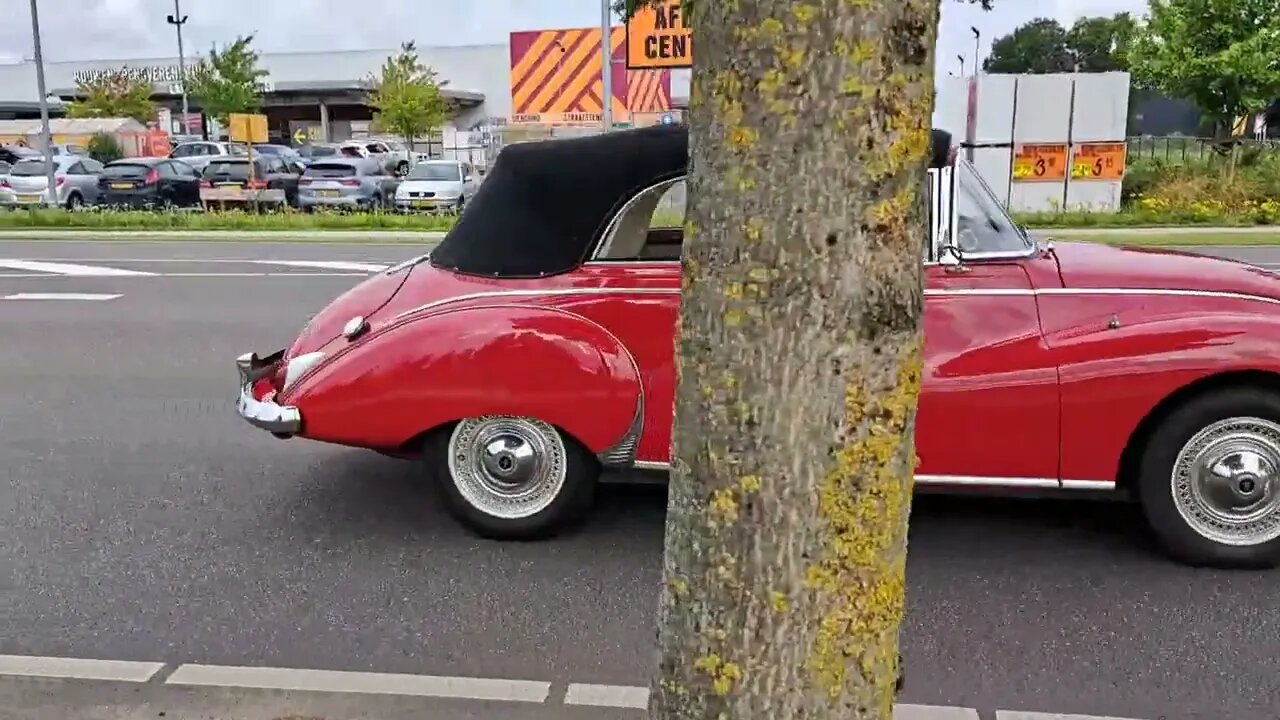 Old school Audi's driving by