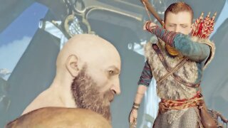 God of War - Kratos & Atreus VS Dunkelalben Armee