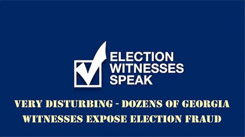 USA | Dozens of Georgia Witnesses Expose 2020 Election Fraud