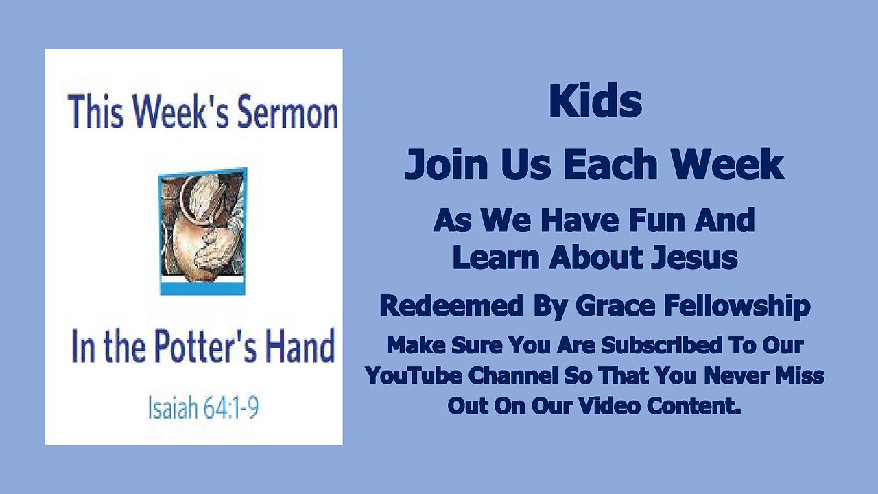 Sermons 4 Kids - In the Potter's Hand – Isaiah 64:1-9