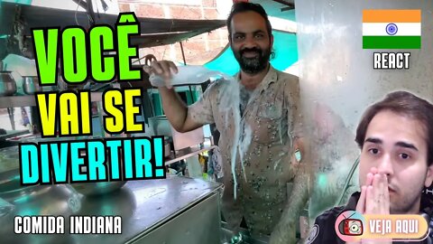 O PREPARO DESSA BEBIDA VAI ALEGRAR SEU DIA! Reagindo a COMIDAS DE RUA INDIANAS | Veja Aqui Reacts