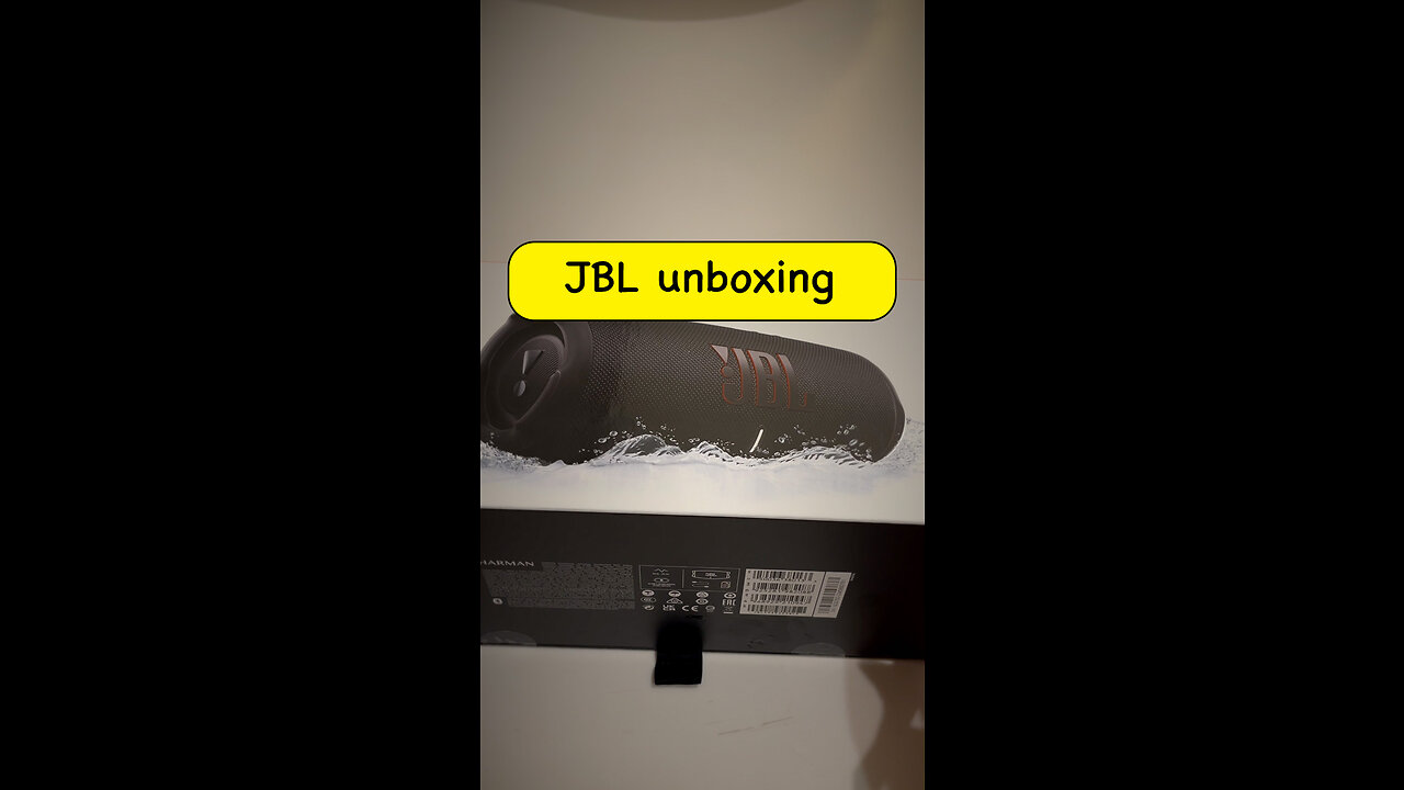 Unboxing a JBL speaker is an exciting experience