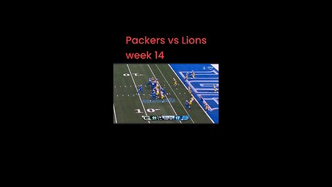 Packers vs Lions week 14