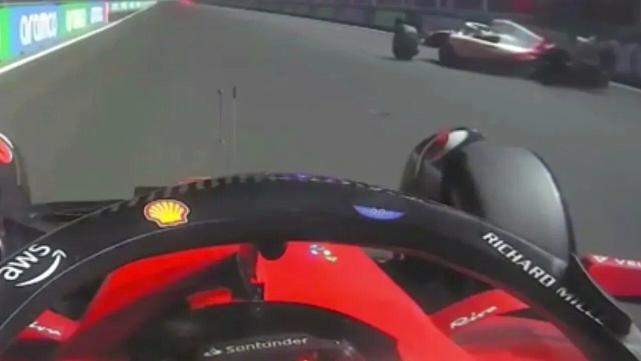 Charles Leclerc checking on Mick after the crash | #SaudiArabianGP