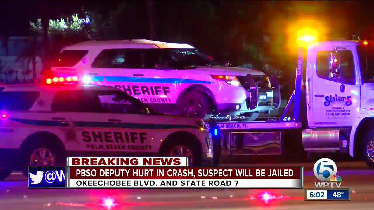 All lanes back open after female PBSO deputy injured in Royal Palm Beach crash