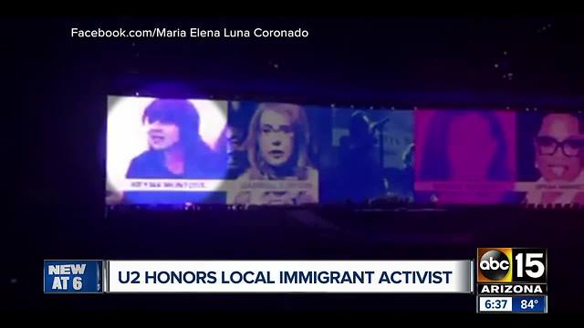 DREAMer honored at U2 concert in Arizona