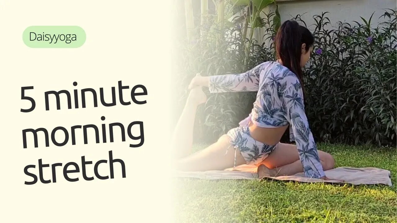 5 MINUTE MORNING STRETCH for every day/ YOGA CHALLENGE/ Daisyyoga