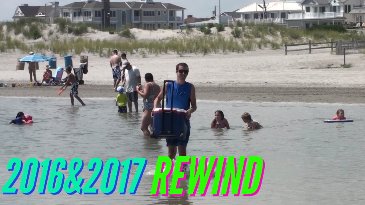 SMALL RIVER FORMS ON THE BEACH! (2016 & 2017 REWIND)