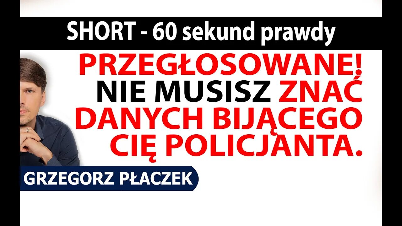 I cyk! Przegłosowane. Służby mundurowe gazując Polaków w szyku zwartym mogą działać bez imienników.