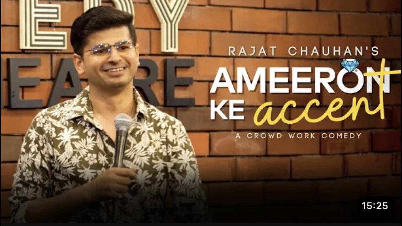 Ameeron ka Accent | Crowdwork Stand up comedy by Rajat Chauhan