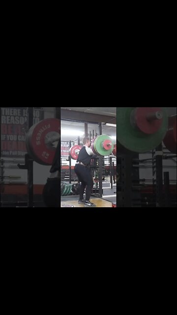170 kg / 375 lb - Front Squat Double - Weightlifting Training