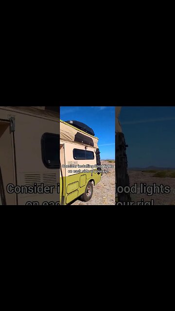 Van Life SafetyTip: Installing exterior lighting #vanlife #vanlifetips #rvlife #overlanding#shorts