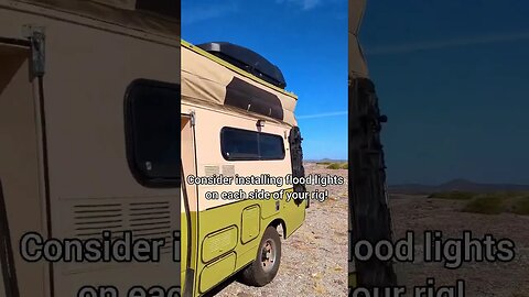 Van Life SafetyTip: Installing exterior lighting #vanlife #vanlifetips #rvlife #overlanding#shorts