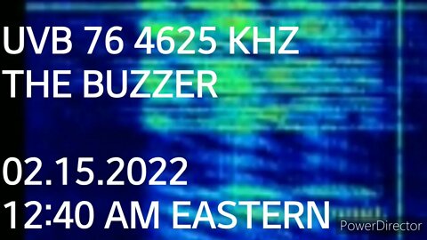 UVB76 The Buzzer just went active with voice Feb 15 12:40 AM eastern