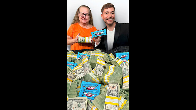 WINS $10,000 GIVING A STRANGER $1,000,000