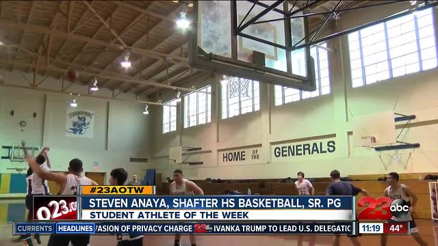 AOTW: Steven Anaya the all around floor general for Shafter basketball; earns athlete of the week