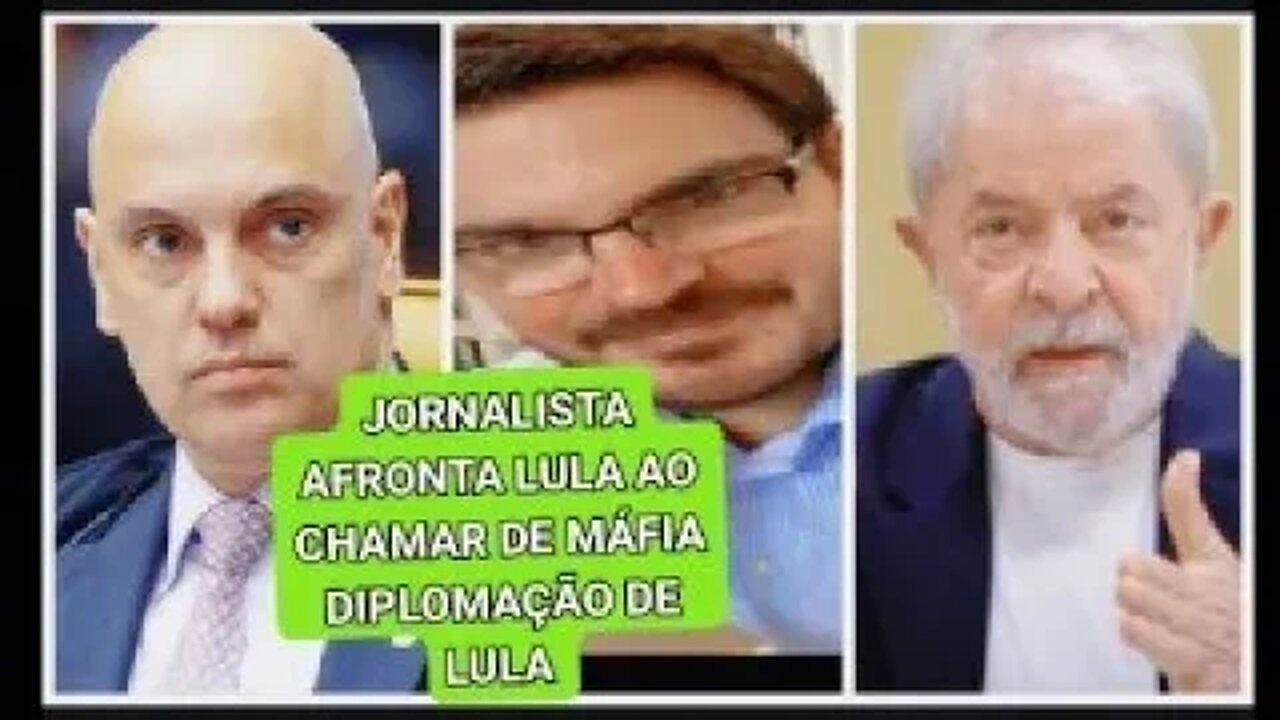 jornalista chamou de Máfia a diplomação de Lula aonde esteve Alexandre de Moraes e outros ministros