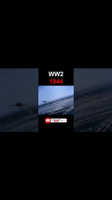 WW2, 1944: Focke-Wulf Fw 190 Chased By US Plane | 4k, AI Enhanced, 60fps, Sound Design