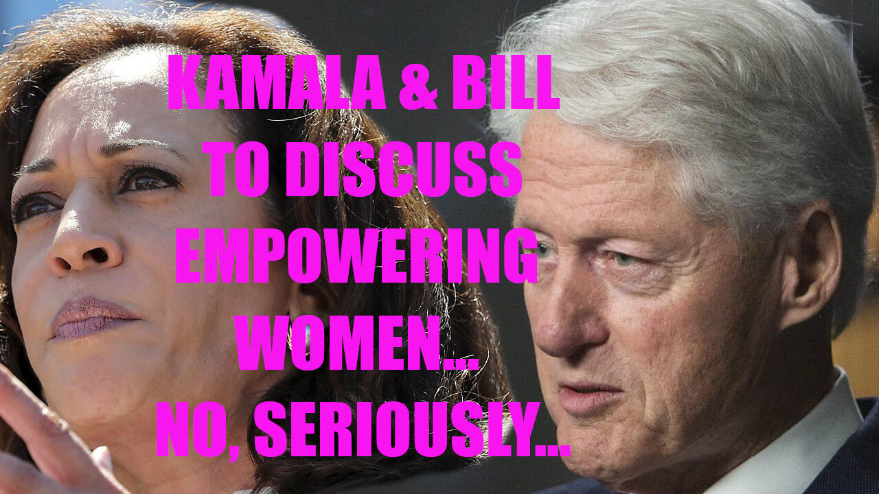 Serial Predator Bill Clinton Discuss 'Empowering' Women