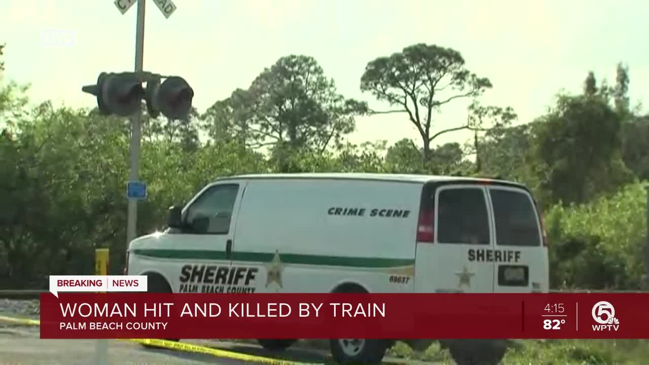 Train hits, kills woman in northern Palm Beach County